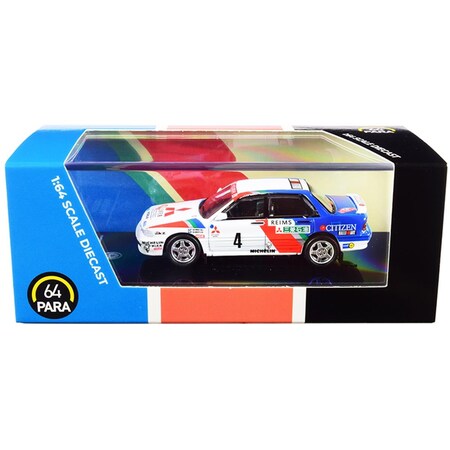 Paragon Mitsubishi Galant VR-4 No.4 Monte Carlo Rally 1991 1 by 64 Scale Diecast Model Car by PA-65102